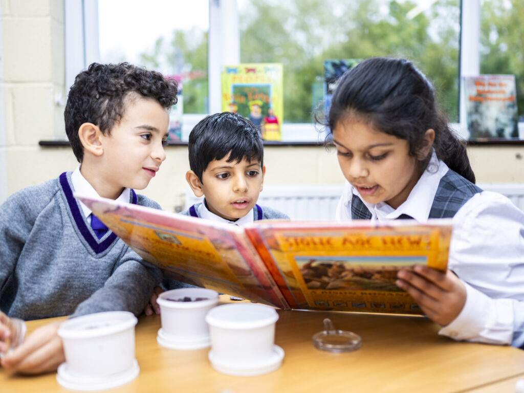 Children reading together